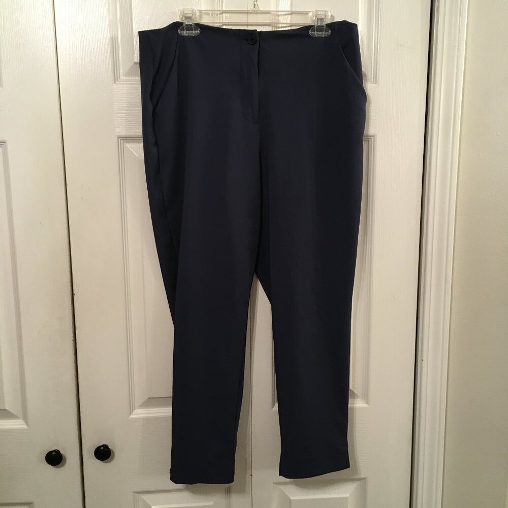 Worthington Navy Women's Slim Ankle Dress Pants